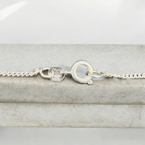 925 Sterling Silver Open Heart Necklace - Picture 4 of 4